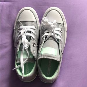 Gray&Mint Green Converse